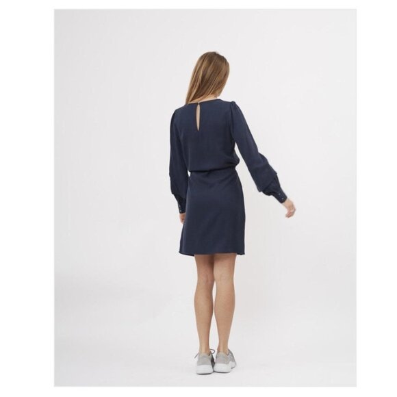 Minimum Women’s Long Sleeve Midi Dress Aqua Haze Euro 36/ US small NWT - Picture 3 of 15